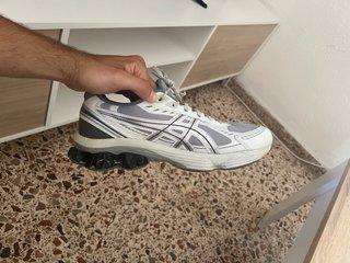 Asics Gel Kinetic Gris Blanco