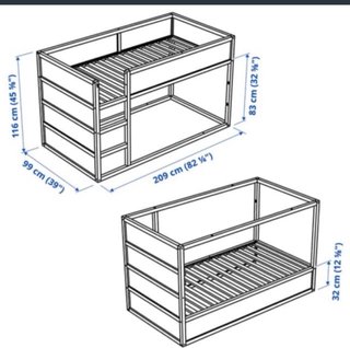 Litera IKEA KURA 90x200