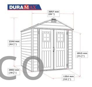 Caseta PVC Storemax Plus 209x210x231 cm - Duramax