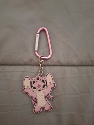 Llavero Angel Stitch Rosa