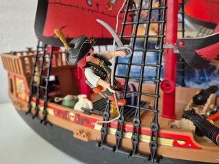 Barco Pirata de Playmobil CON CAJA Y COMPLETO