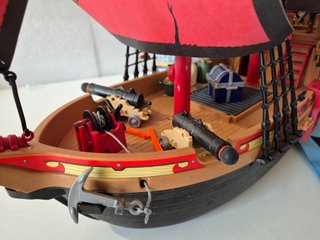 Barco Pirata de Playmobil CON CAJA Y COMPLETO