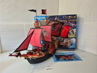 Barco Pirata de Playmobil CON CAJA Y COMPLETO