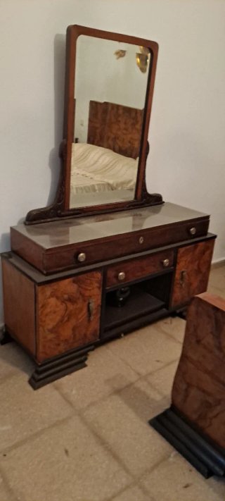 Dormitorio vintage madera