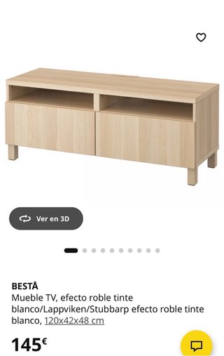 Mueble TV madera claro