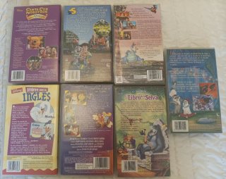 Lote 7 Cintas VHS Disney Clásicos