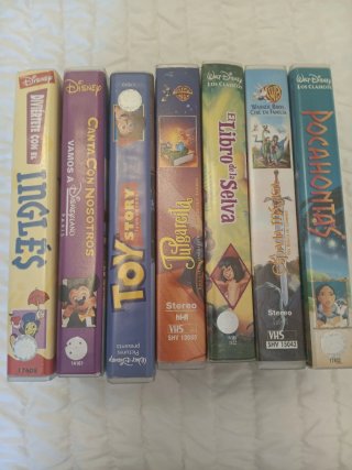 Lote 7 Cintas VHS Disney Clásicos