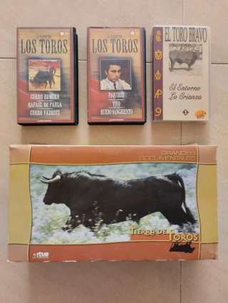 Lote 4 VHS Toros Documentales