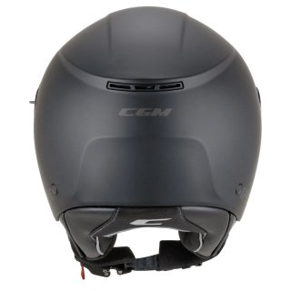 Casco CGM Jet Negro Mate con Gafas
