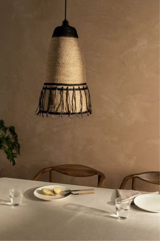 Lámpara colgante de fabricación artesanal