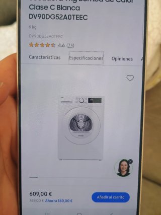 Secadora Samsung Heatpump