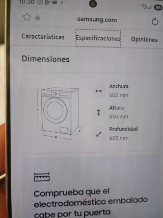 Secadora Samsung Heatpump