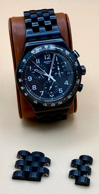 Reloj Swatch Irony Cronógrafo Negro