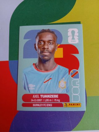 Cromo Mundial 2026 Axel Tuanzebe Burnley FC