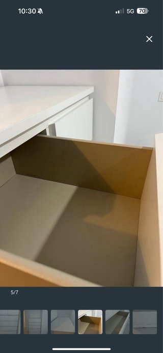 Cajonera MALM Ikea 6 cajones blanca