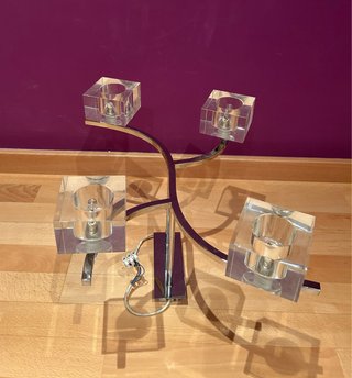 Lámpara de comedor, cuarto,moderna cristal y metal