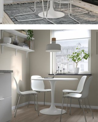 Mesa redonda IKEA blanca (120 cm)– Muy buen estado