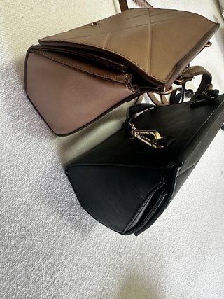 2 Bolsos Nica Beige y Negro