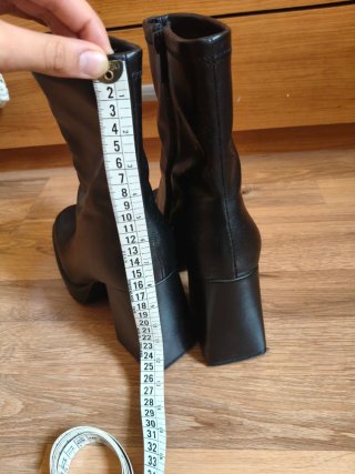 Botas tacón ancho plataforma negras