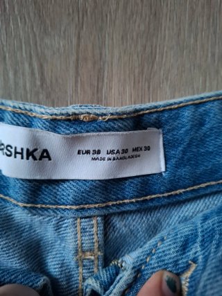 Jorts vaqueros Bershka azules