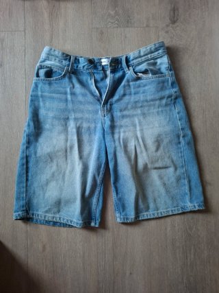 Jorts vaqueros Bershka azules