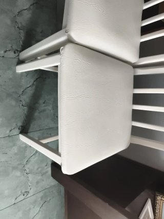 Juego de 2 sillas blancas