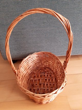 Cesta Mimbre Asa 38x28x24cm Zara Home