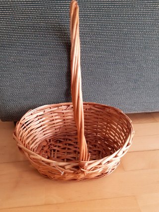 Cesta Mimbre Asa 38x28x24cm Zara Home
