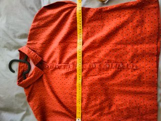 Camisa estampada color teja Talla 38