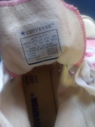 Botas Converse rosas y blancas