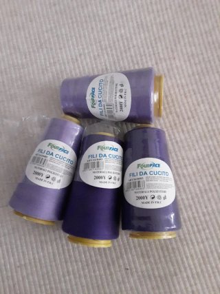 4x Filo da Cucito FourFace Poliestere 2000Y