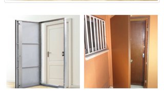 Puerta y ventanas antiocupas adaptables
