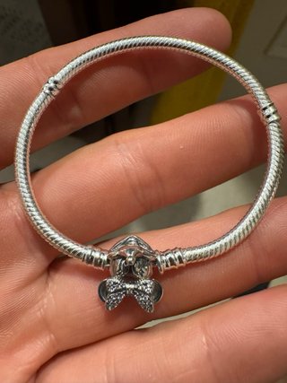 Pulsera Plata Minnie Mouse