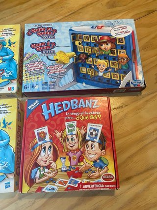 Lote 3 Juegos de Mesa: Operación, Hedbanz, Quién e