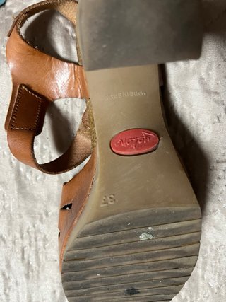 Sandalias de piel tacón alto