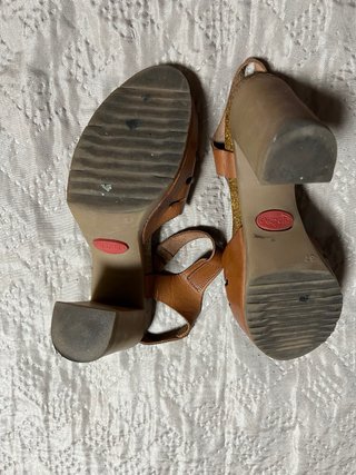 Sandalias de piel tacón alto
