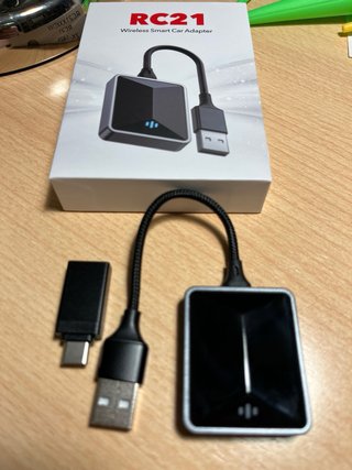 Adaptador CarPlay Android Auto Inalámbrico RC21