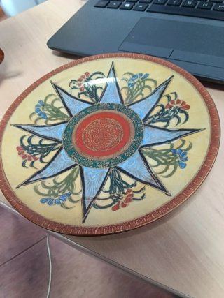 Taza y plato japonés