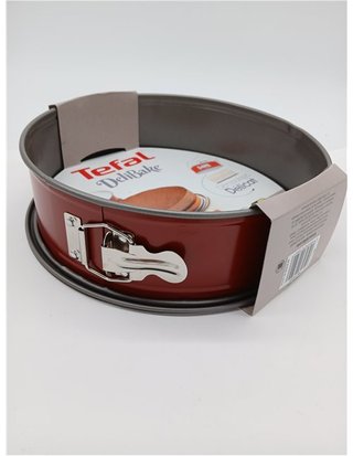Tefal Delibake J16413 Molde tarta redondo 25 cm - forma redonda desmontable y con gran fondo - revestimiento antiadherente - fácil