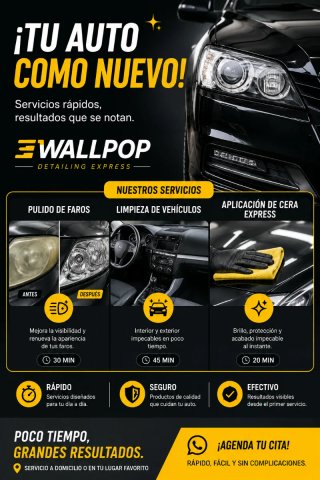 Pulido de faros y limpieza de vehiculos