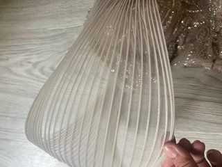 Vestido de fiesta pedrería beige XL