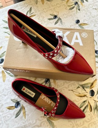 Zapatos tacón rojos talla 40 nuevos
