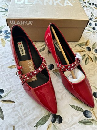 Zapatos tacón rojos talla 40 nuevos