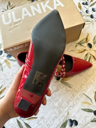 Zapatos tacón rojos talla 40 nuevos