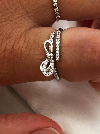 Anello fiocco argento 925 regolabile