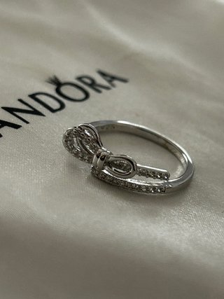 Anello fiocco argento 925 regolabile