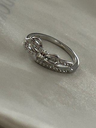 Anello fiocco argento 925 regolabile