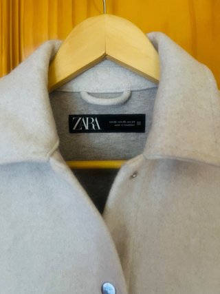Chaqueta Oversize Zara Beige Talla XS