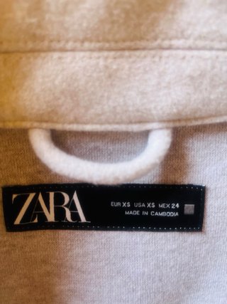 Chaqueta Oversize Zara Beige Talla XS