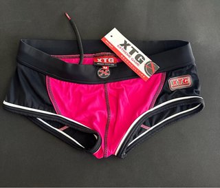 Bañador XTG Hombre Negro y Rosa